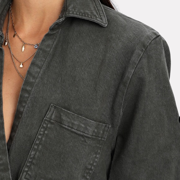 Le Jean Eliza Denim Mini Shirt Dress - Picture 6 of 15